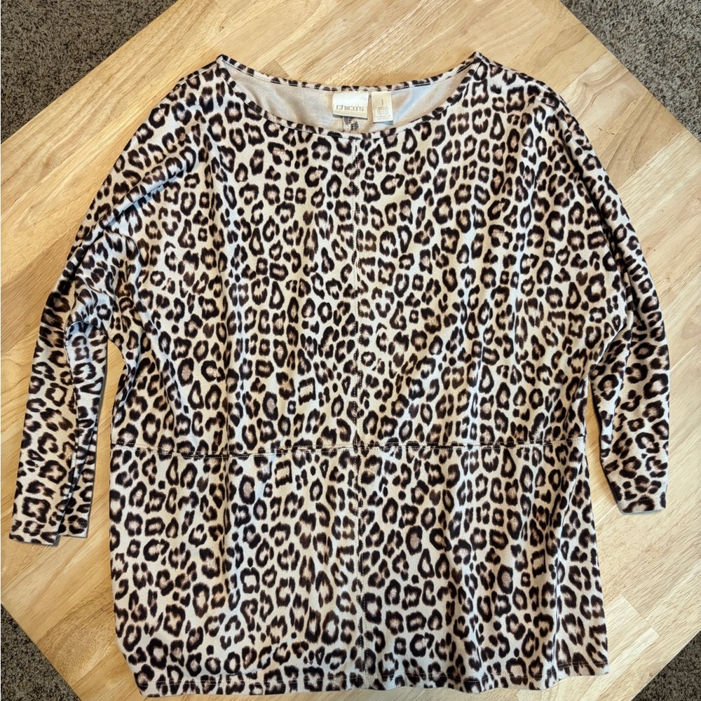 Chico’s euc Leopard Print Women's Top